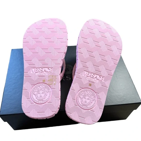 Versace Greca-embossed flip flops